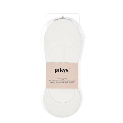 чорапи,дамски,чорапи,pikys,fantasy,ribbed,with,silicone,no,show,socks,2,pairs,ecru,(beige)