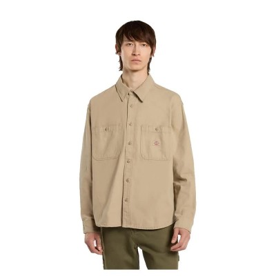 риза,с,дълъг,ръкав,мъжки,ризи,dickies,canvas,long,sleeve,shirt,desert,sand,(beige)
