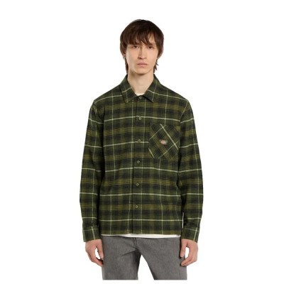 карирана,риза,мъжки,ризи,dickies,forest,check,long,sleeve,shirt,cypress,(green)
