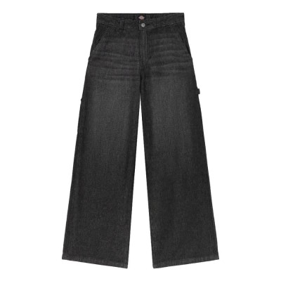 дънки,дамски,панталони,dickies,hilham,jeans,black,(coal,wash,faded)