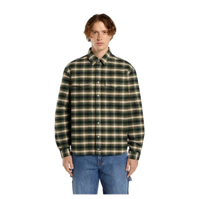 риза,с,дълъг,ръкав,мъжки,ризи,dickies,johnsonville,long,sleeve,shirt,pine,needle,green,(green)
