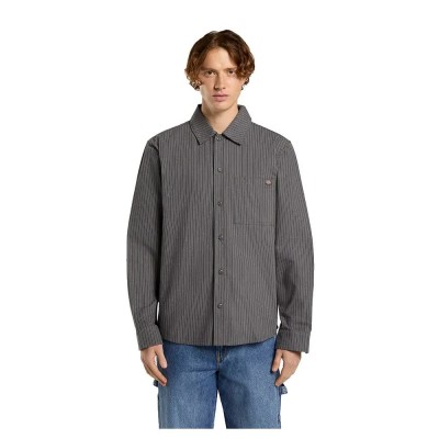риза,с,дълъг,ръкав,мъжки,ризи,dickies,lima,pinstripe,long,sleeve,shirt,charcoal,(grey)