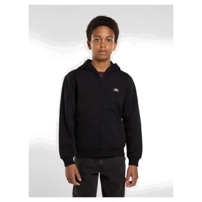 блуза,детски,блузи,dickies,oakport,full,zip,sweatshirt,black,(black)