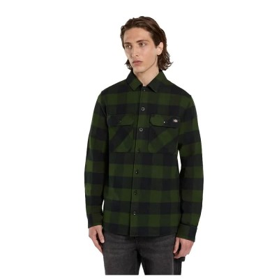 риза,с,дълъг,ръкав,мъжки,ризи,dickies,sacramento,long,sleeve,shirt,pine,needle,green,(green)