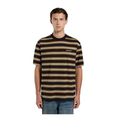 тениска,мъжки,тениски,дамски,тениски,dickies,york,stripe,short,sleeve,t,shirt,black,(black)