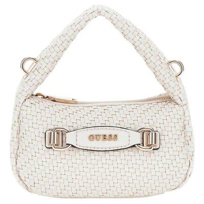 чанта,всички,чанти,guess,mini,hobo,francy,handbag,shell,(white)