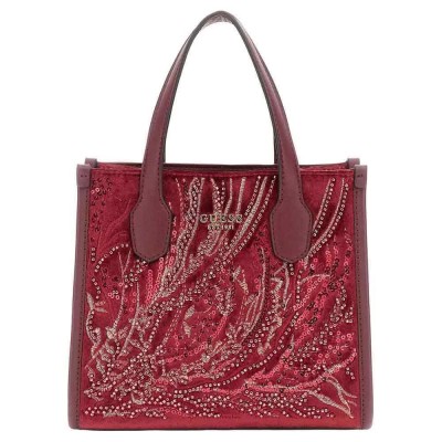чанта,всички,чанти,guess,picnic,mini,tote,handbag,red