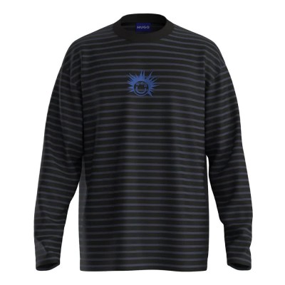 тениска,мъжки,тениски,hugo,nisicrew,10272384,01,blue,t,shirt,black,(black)
