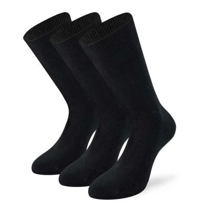 чорапи,мъжки,чорапи,lenz,basic,half,long,socks,3,pairs,black,(black)