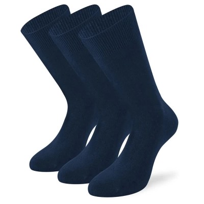чорапи,мъжки,чорапи,lenz,basic,half,long,socks,3,pairs,blue,(navy)