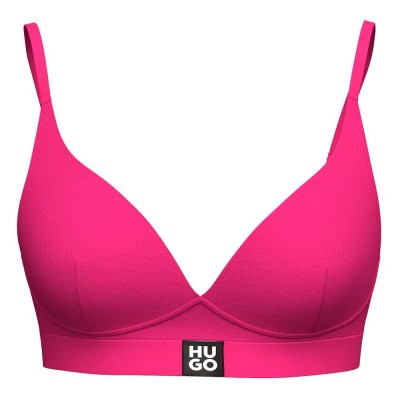 дамско,бельо,дамски,бикини,и,танкини,hugo,10251623,01,triangle,padded,bra,pink,(bright,pink)