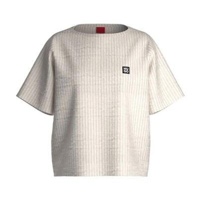тениска,дамски,пижами,hugo,karly,10272511,01,short,sleeve,pyjama,t,shirt,beige,(natural)