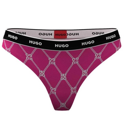 дамско,бельо,дамски,бикини,и,танкини,hugo,stripe,pyp,10240727,thong,medium,pink,(pink)