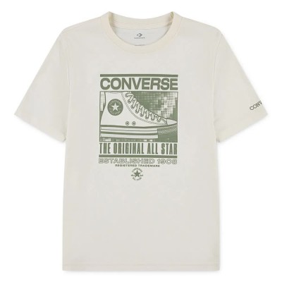 детска,тениска,мъжки,тениски,дамски,тениски,converse,kids,static,background,sneaker,short,sleeve,t,shirt,beige,(egret)