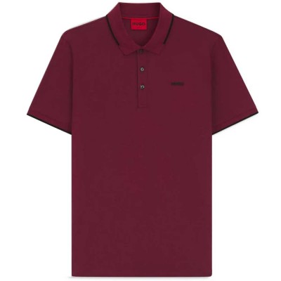 мъжки,блузи,с,яка,hugo,dinoso,short,sleeve,polo,dark,red,(red)