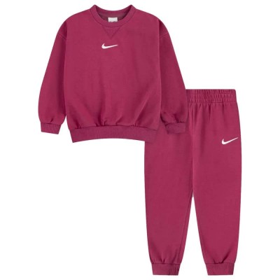 детски,екипи,детски,облекла,за,момчета,nike,essential,fleece,crew,long,sleeve,set,pink,(sweet,beet)