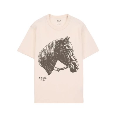 тениска,мъжки,тениски,makia,finnhorse,short,sleeve,t,shirt,natural,white,(beige)