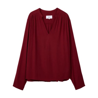 дамски,блузи,дамски,ризи,makia,heidi,long,sleeve,blouse,lingonberry,(red)