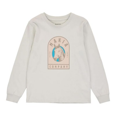 тениска,детски,тениски,makia,horse,long,sleeve,t,shirt,sage,(beige)