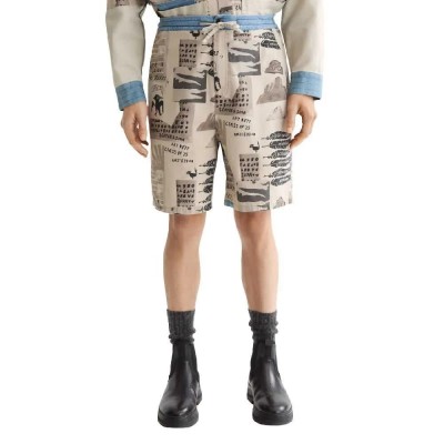 къси,панталони,мъжки,панталони,scotch,&,soda,loose,fit,printed,shorts,beige,(art,dept,collage,white,colourblock)