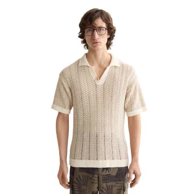мъжки,блузи,с,яка,scotch,&,soda,open,structured,knitted,short,sleeve,polo,beige