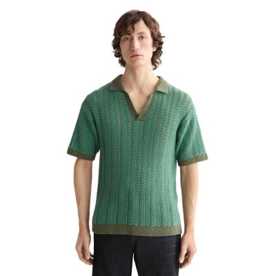 мъжки,блузи,с,яка,scotch,&,soda,open,structured,knitted,short,sleeve,polo,thyme,(green)