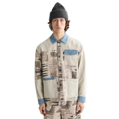 яке,мъжки,якета,scotch,&,soda,printed,&,washed,worker,jacket,beige