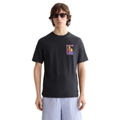 тениска,мъжки,тениски,дамски,тениски,scotch,&,soda,regular,fit,front,and,back,artwork,short,sleeve,t,shirt,black,(meteorite)