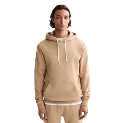 суичър,мъжки,пуловери,scotch,&,soda,regular,fit,logo,badge,hoodie,tannin,(beige)