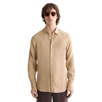 риза,с,дълъг,ръкав,мъжки,ризи,scotch,&,soda,regular,fit,linen,long,sleeve,shirt,tannin,(beige)