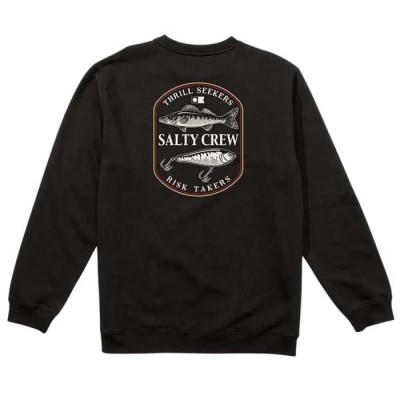 поларена,блуза,мъжки,пуловери,salty,crew,baited,crew,fleece,sweatshirt,black