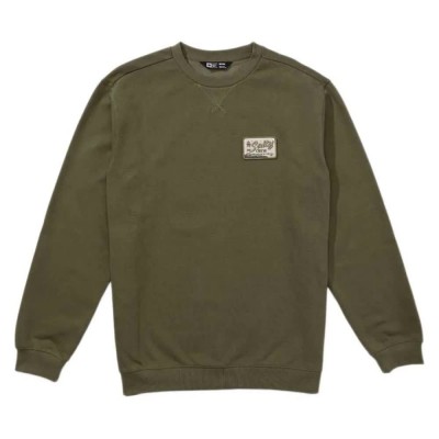 поларена,блуза,мъжки,пуловери,salty,crew,crafted,crew,fleece,sweatshirt,olive,(green)