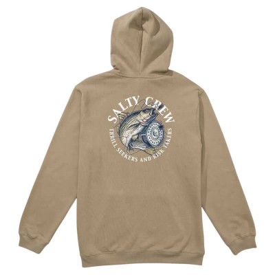 суичър,мъжки,пуловери,salty,crew,reel,fly,vintage,hood,fleece,hoodie,stone,(brown)
