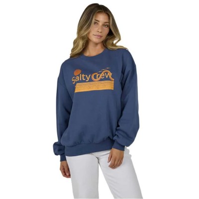 блуза,дамски,блузи,salty,crew,sunny,side,crew,sweatshirt,blue,(indigo)