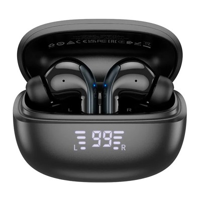 слушалки,слушалки,hoco,eq5,energy,wireless,earphones,black,(black)