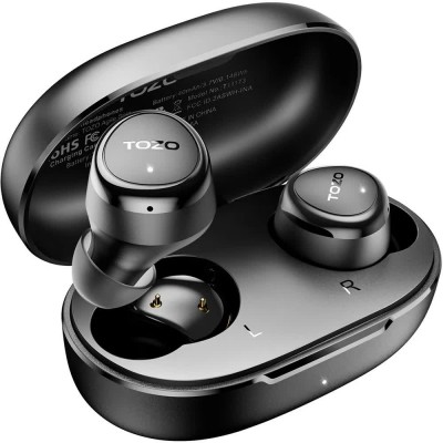 слушалки,слушалки,tozo,agile,solo,wireless,earphones,black,(black)