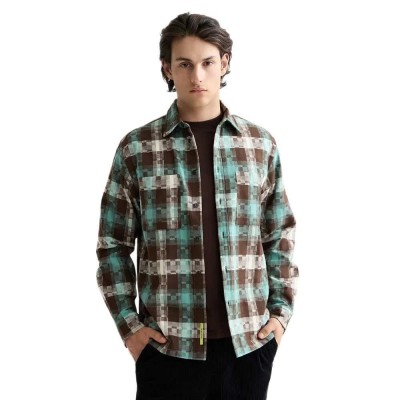 карирана,риза,мъжки,ризи,scotch,&,soda,abstract,check,relaxed,fit,long,sleeve,shirt,green,(green)