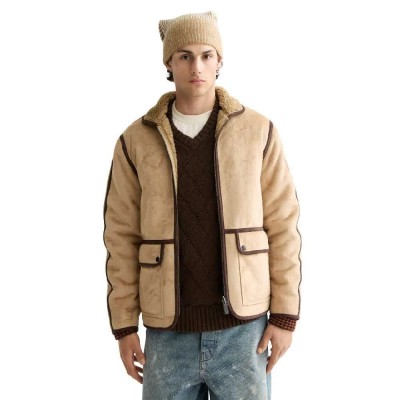 яке,мъжки,якета,scotch,&,soda,faux,shearling,jacket,beige