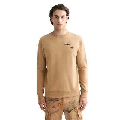 блуза,мъжки,пуловери,scotch,&,soda,front,+,back,artwork,sweatshirt,beige,(beige)