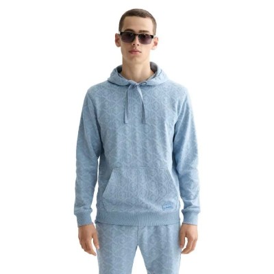 суичър,мъжки,пуловери,scotch,&,soda,jacquard,terry,hoodie,blue,(blue)