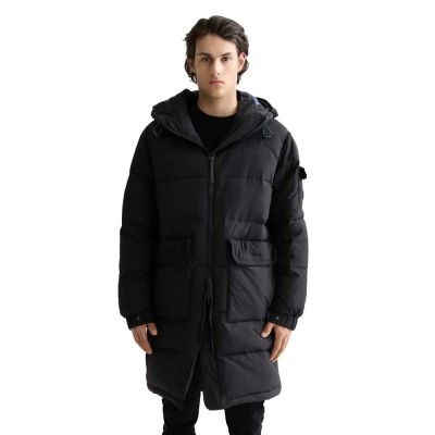 яке,мъжки,якета,scotch,&,soda,long,puffer,jacket,black