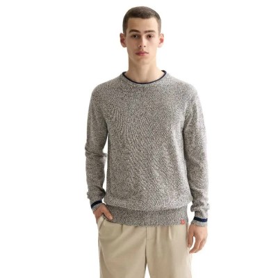 блуза,мъжки,пуловери,scotch,&,soda,melange,regular,fit,sweater,grey,(brown)