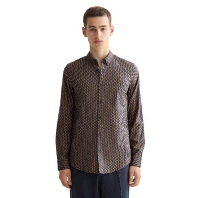 риза,с,дълъг,ръкав,мъжки,ризи,scotch,&,soda,micro,aop,slim,fit,long,sleeve,shirt,grey,(blue)