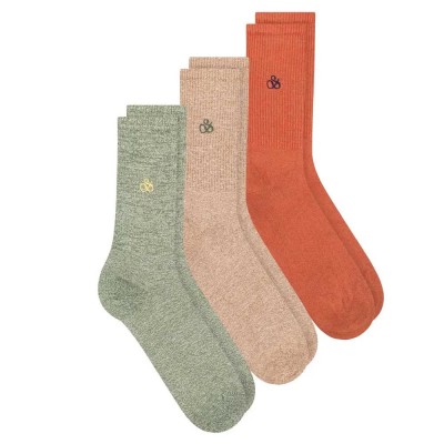 чорапи,мъжки,чорапи,scotch,&,soda,non,terry,ribbed,crew,socks,3,pairs,multicolor,(green)