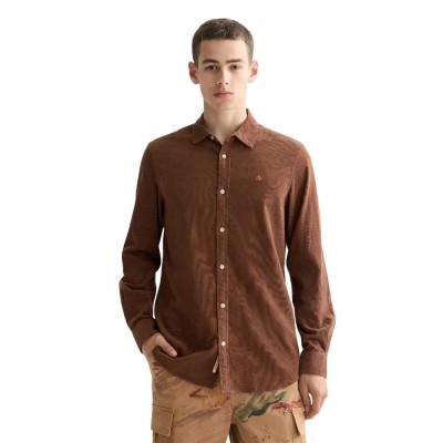 риза,с,дълъг,ръкав,мъжки,ризи,scotch,&,soda,regular,fit,corduroy,long,sleeve,shirt,brown,(brown)