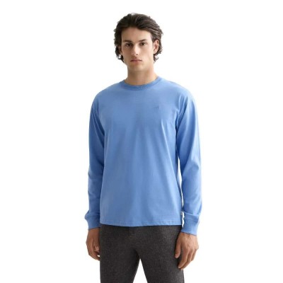 тениска,мъжки,тениски,scotch,&,soda,relaxed,fit,logo,long,sleeve,t,shirt,blue,(blue)