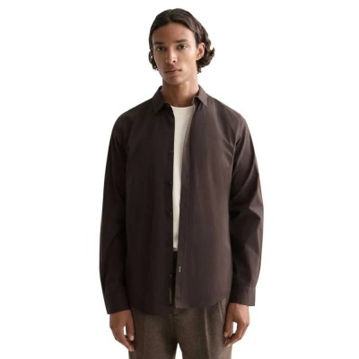 риза,с,дълъг,ръкав,мъжки,ризи,scotch,&,soda,striped,slim,fit,poplin,long,sleeve,shirt,brown
