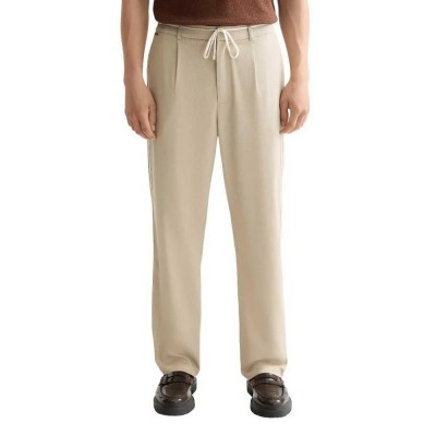 анцуг,мъжки,панталони,scotch,&,soda,trimmed,twill,pleated,relaxed,straight,jogger,pants,beige,(beige)