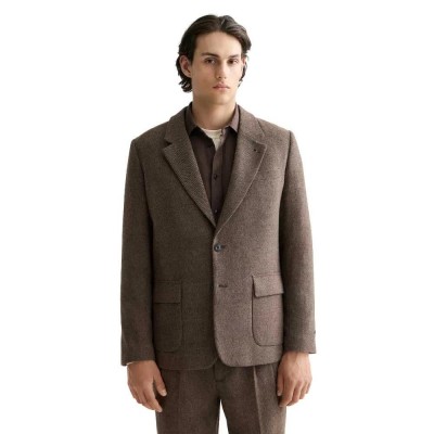 сако,мъжки,сака,scotch,&,soda,yarn,dyed,blend,relaxed,fit,blazer,brown,(brown)