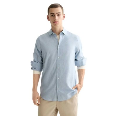 риза,с,дълъг,ръкав,мъжки,ризи,scotch,&,soda,yarn,dyed,stripe,long,sleeve,shirt,blue,(blue)